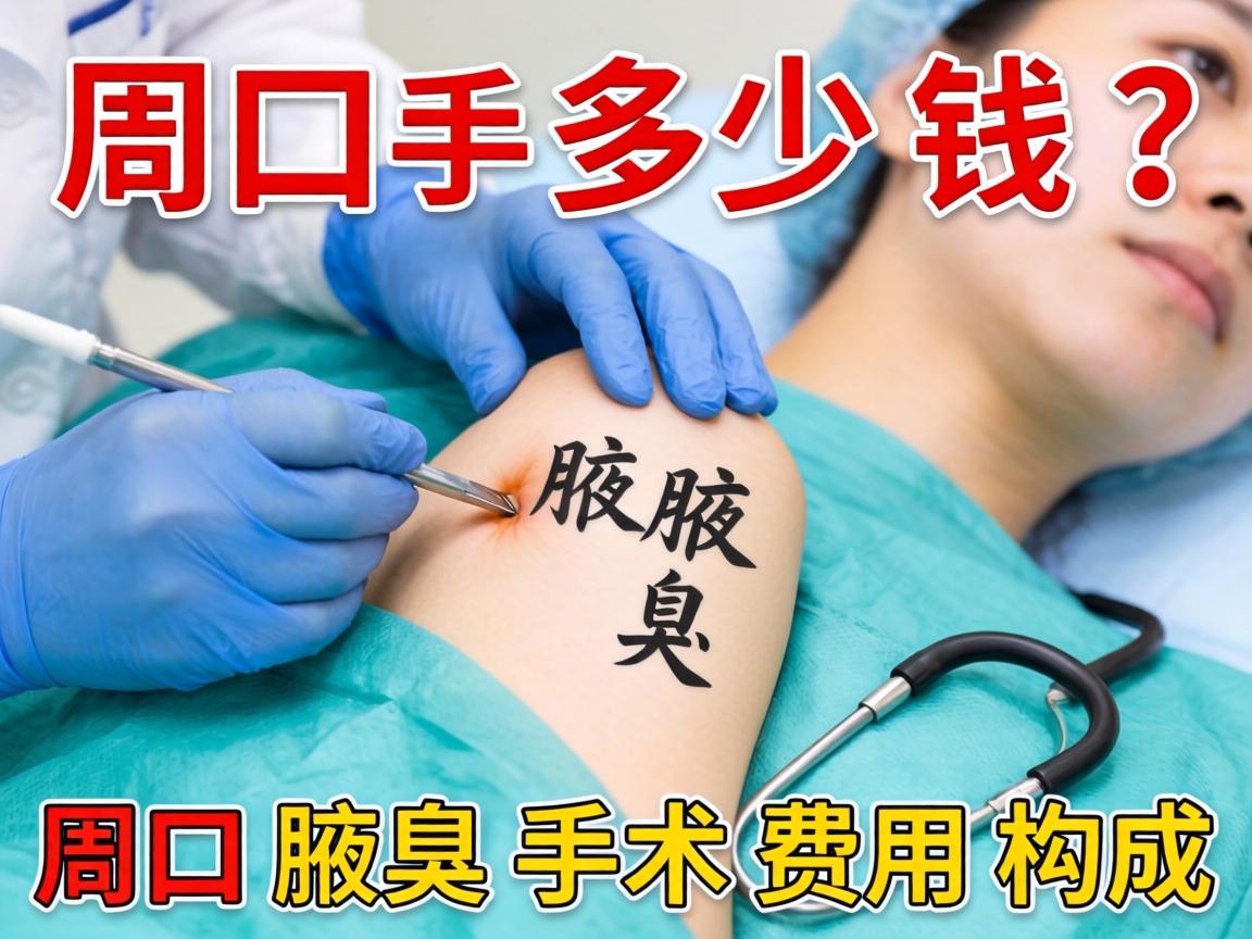 周口腋臭手术多少钱？详解周口腋臭手术费用构成