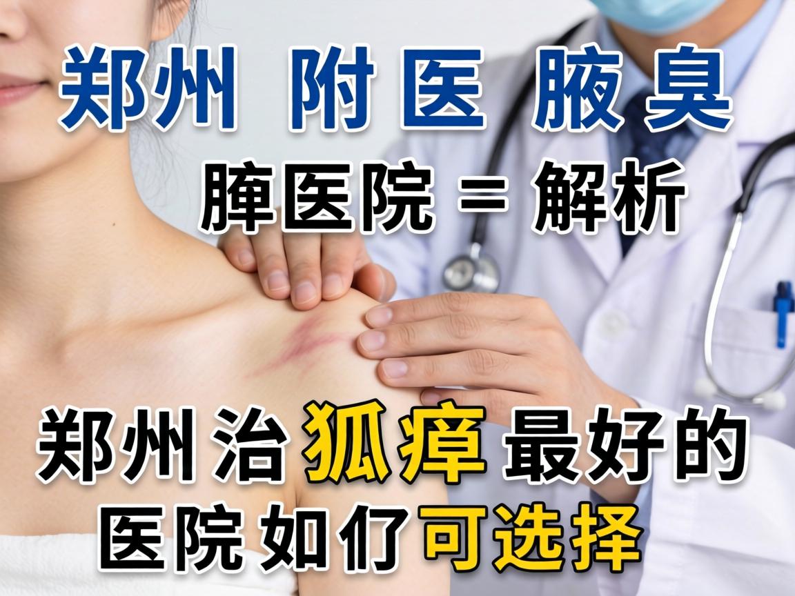 郑州附医腋臭医院解析，郑州治狐臭最好的医院如何选择
