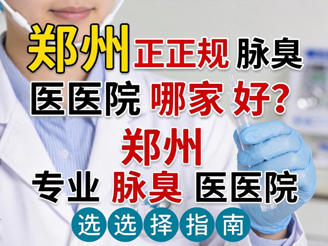 郑州正规腋臭医院哪家好？郑州专业腋臭医院选择指南