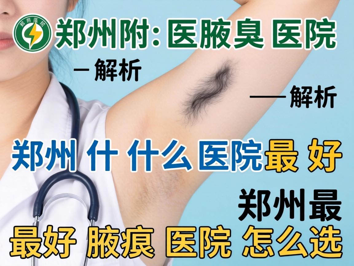 郑州附医腋臭医院解析，郑州什么医院最好，郑州最好腋臭医院怎么选