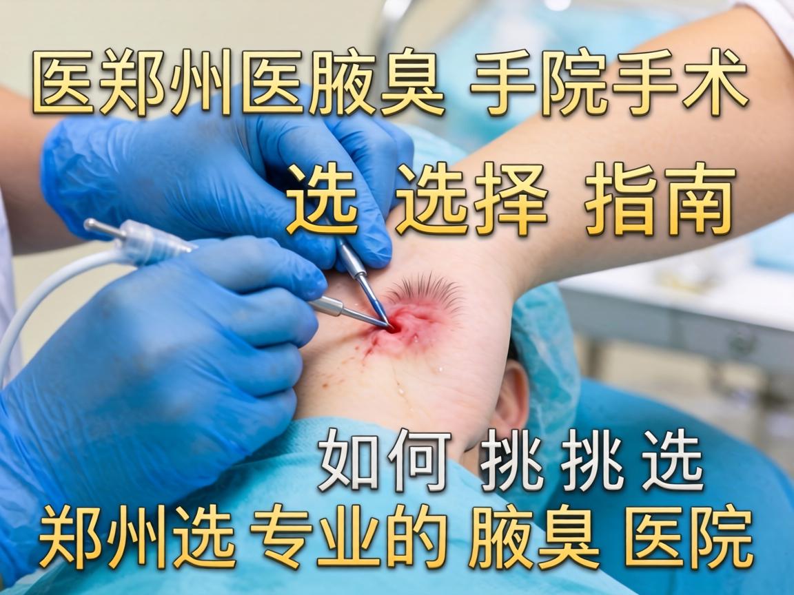 郑州腋臭手术医院选择指南，如何挑选郑州专业的腋臭医院
