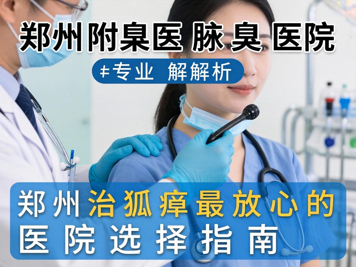 郑州附医腋臭医院专业解析，郑州治狐臭最放心的医院选择指南