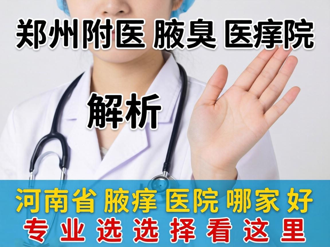 郑州附医腋臭医院解析，河南省腋臭医院哪家好，专业选择看这里