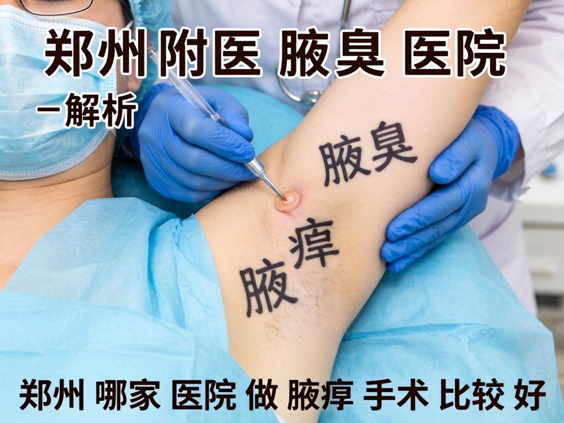 郑州附医腋臭医院解析，郑州哪家医院做腋臭手术比较好