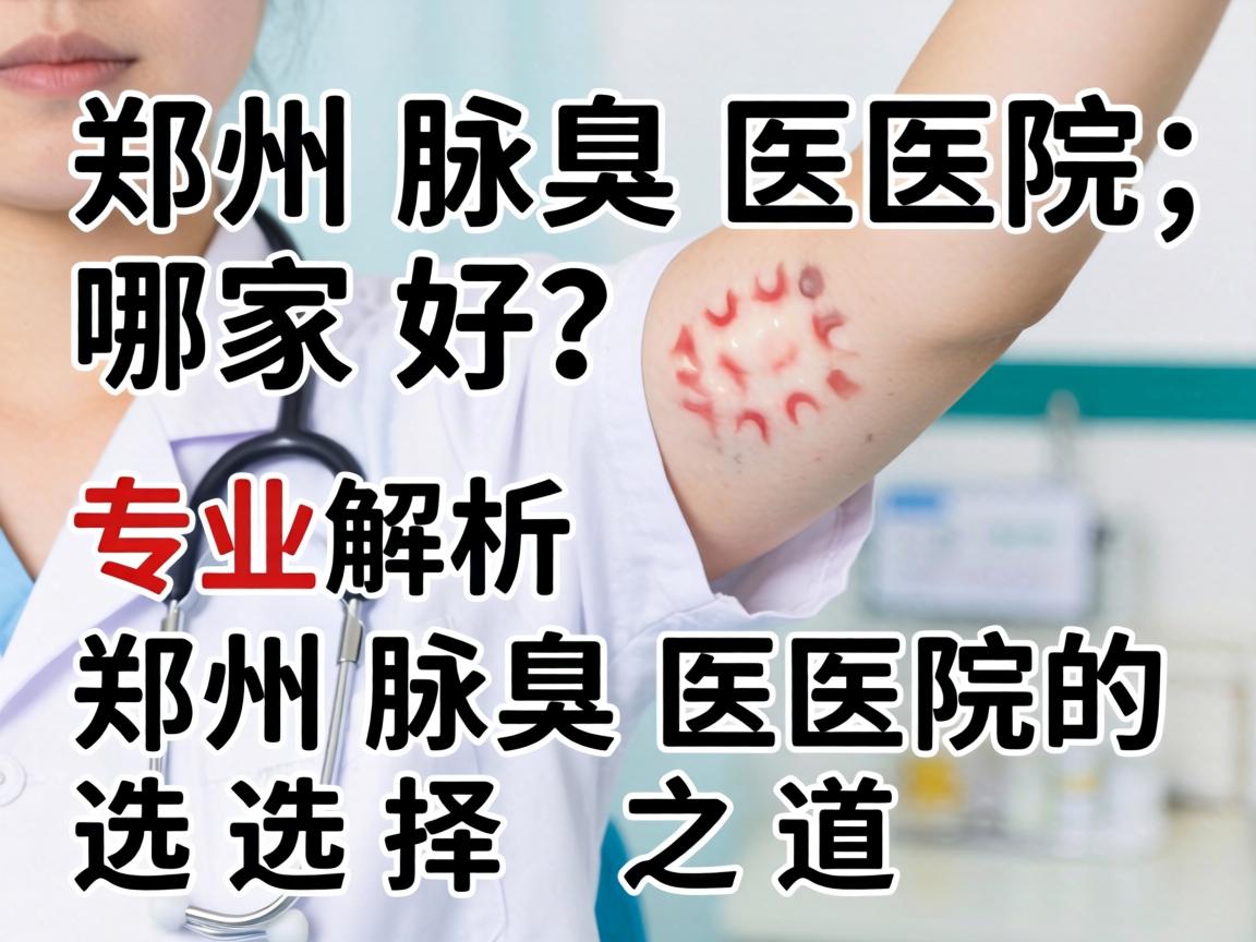 郑州腋臭医院哪家好？专业解析郑州腋臭医院的选择之道