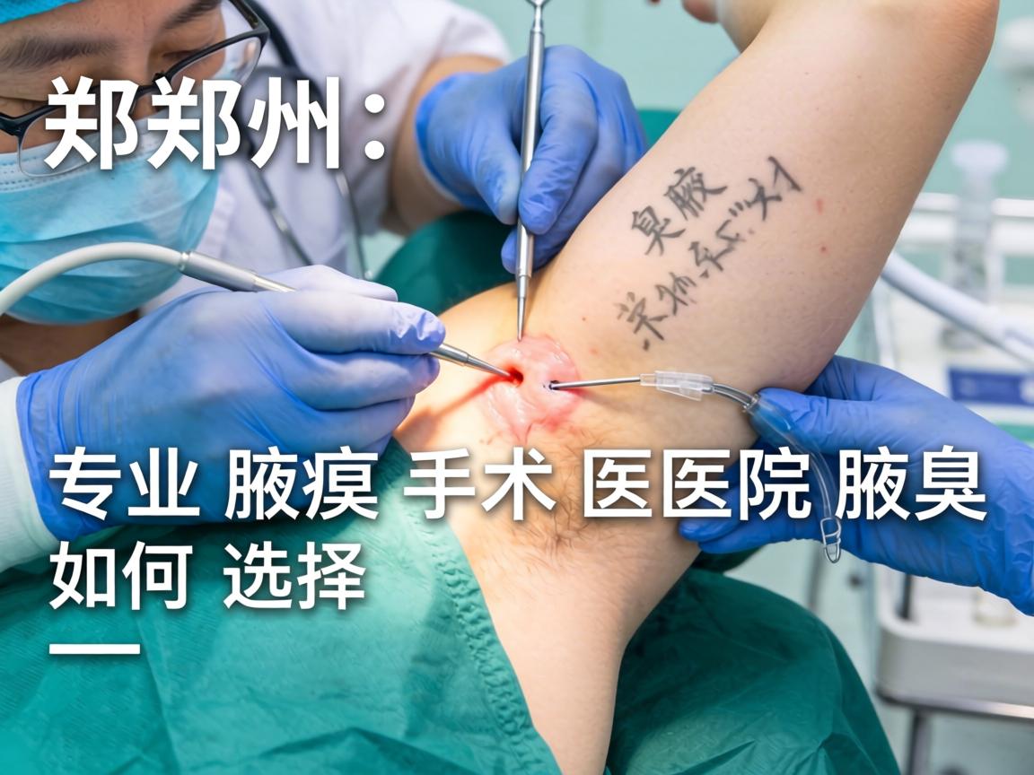郑州腋臭手术医院解析，专业腋臭手术医院如何选择