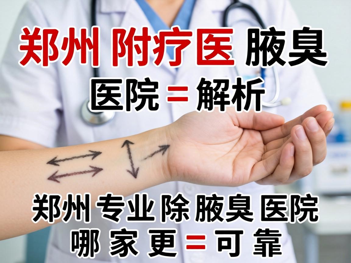 郑州附医腋臭医院解析，郑州专业除腋臭医院哪家更可靠