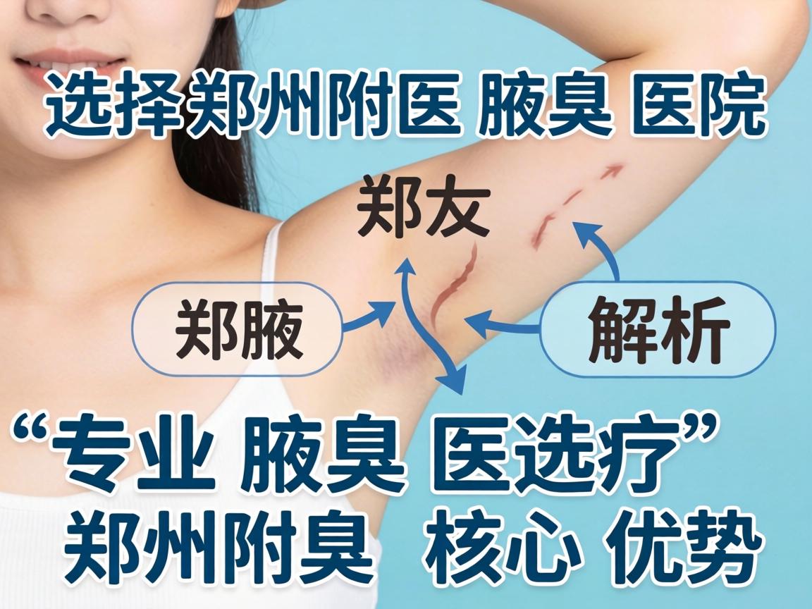 选择郑州附医腋臭医院，解析郑州专业腋臭医疗的核心优势