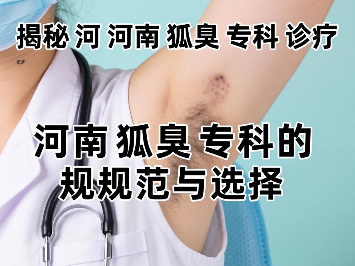 揭秘河南狐臭专科诊疗，河南狐臭专科的规范与选择