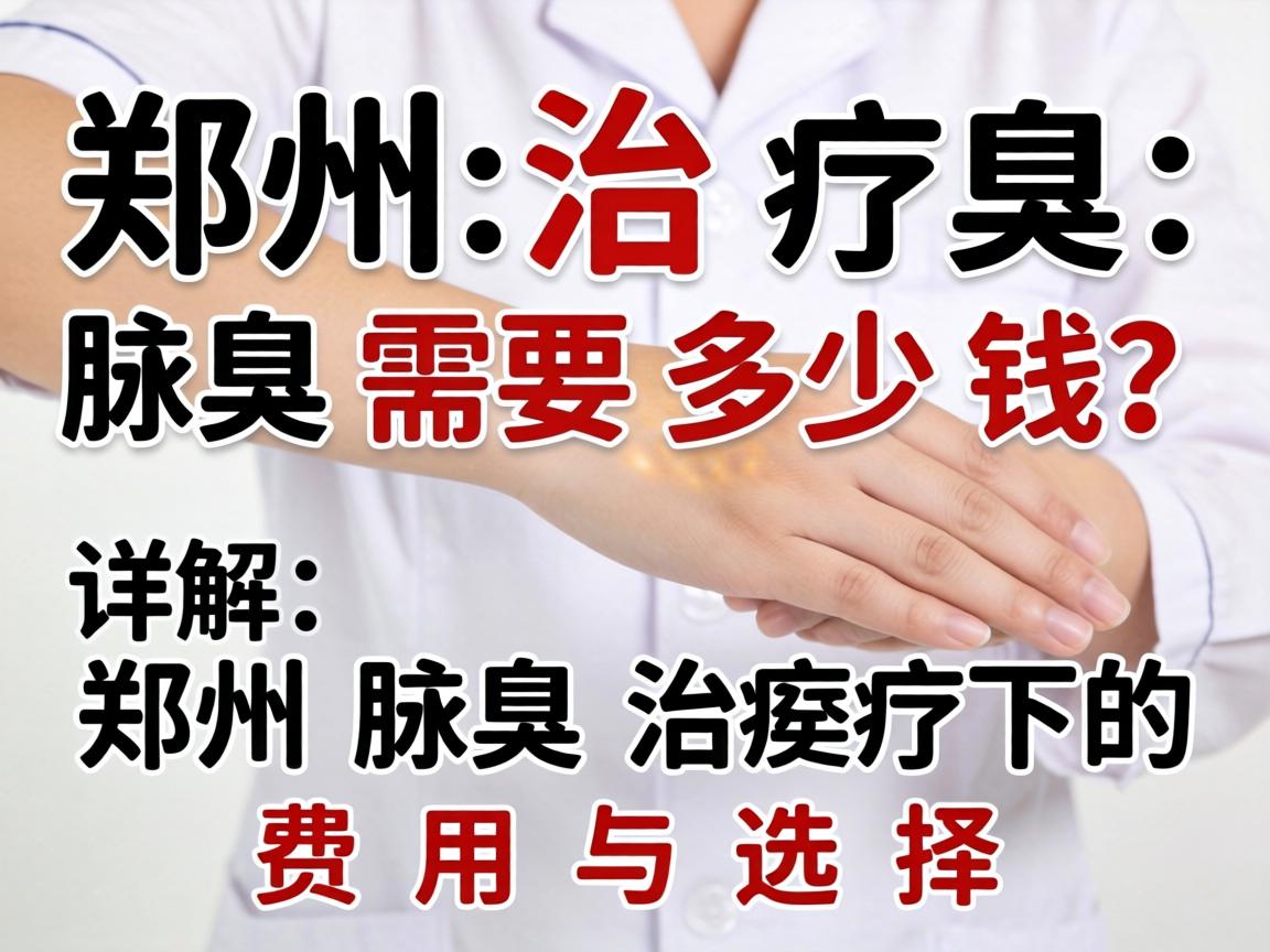 郑州治疗腋臭需要多少钱？详解郑州腋臭治疗的费用与选择