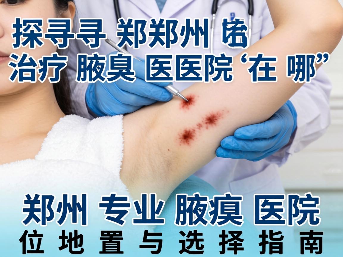 探寻郑州治疗腋臭医院在哪，郑州专业腋臭医院位置与选择指南