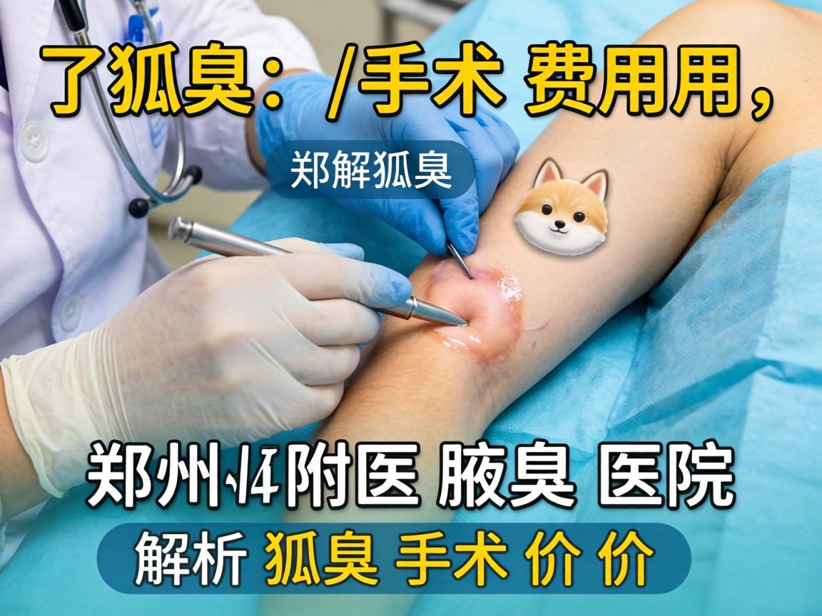 了解狐臭手术费用，郑州附医腋臭医院解析狐臭手术价格