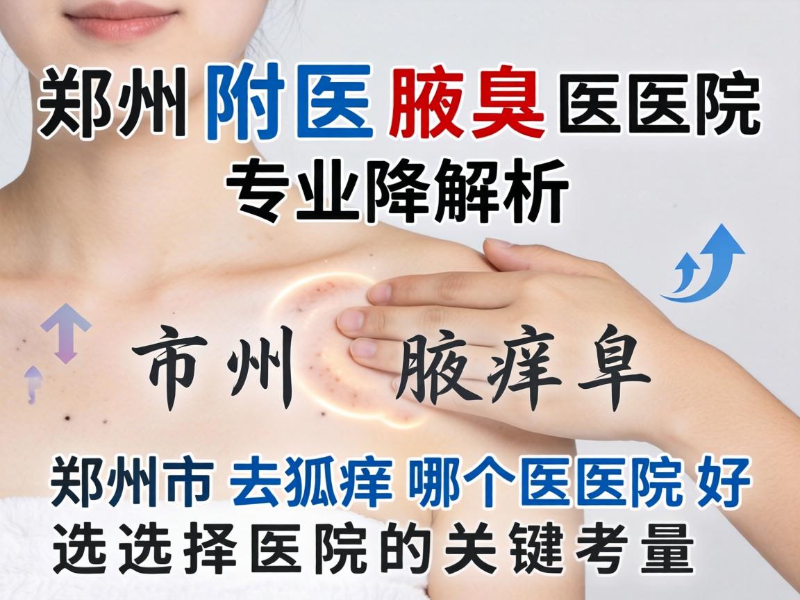 郑州附医腋臭医院专业解析，郑州市去狐臭哪个医院好，选择医院的关键考量