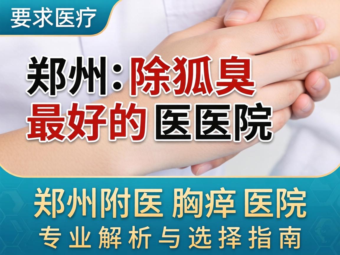 郑州除狐臭最好的医院,郑州附医腋臭医院专业解析与选择指南 郑州除狐臭最好的医院,郑州附医腋臭医院专业解析与选择指南