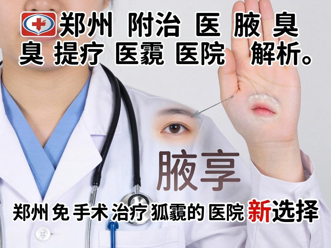 郑州附医腋臭医院解析，郑州免手术治疗狐臭的医院新选择