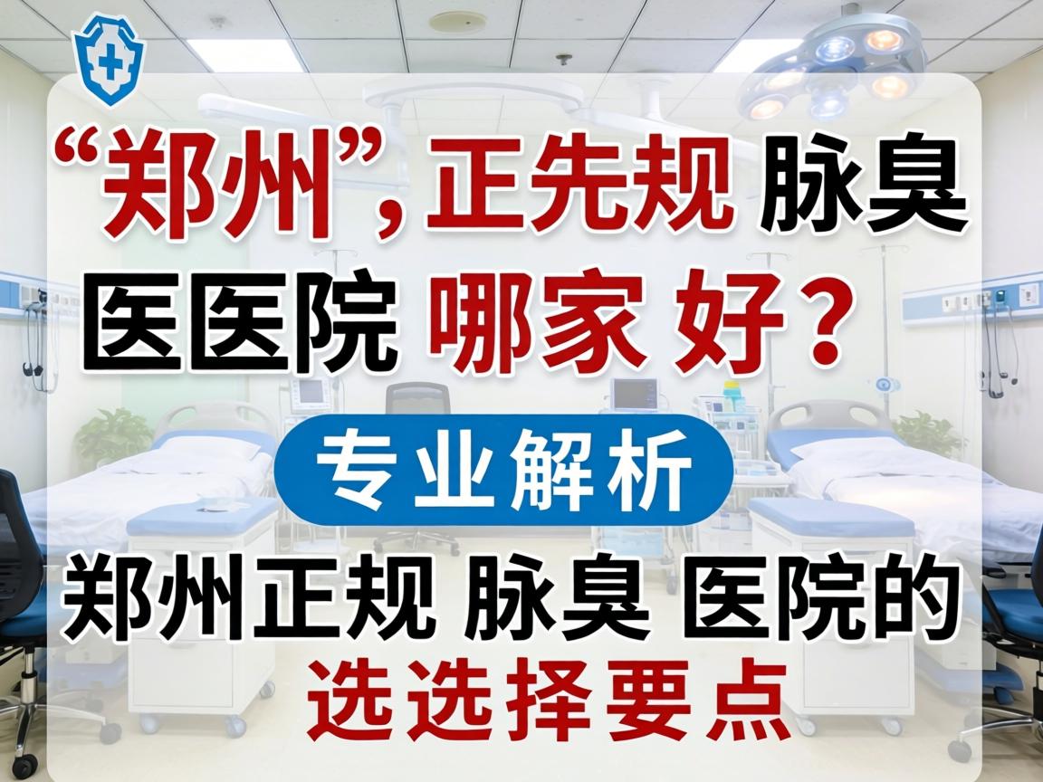 郑州正规腋臭医院哪家好？专业解析郑州正规腋臭医院的选择要点