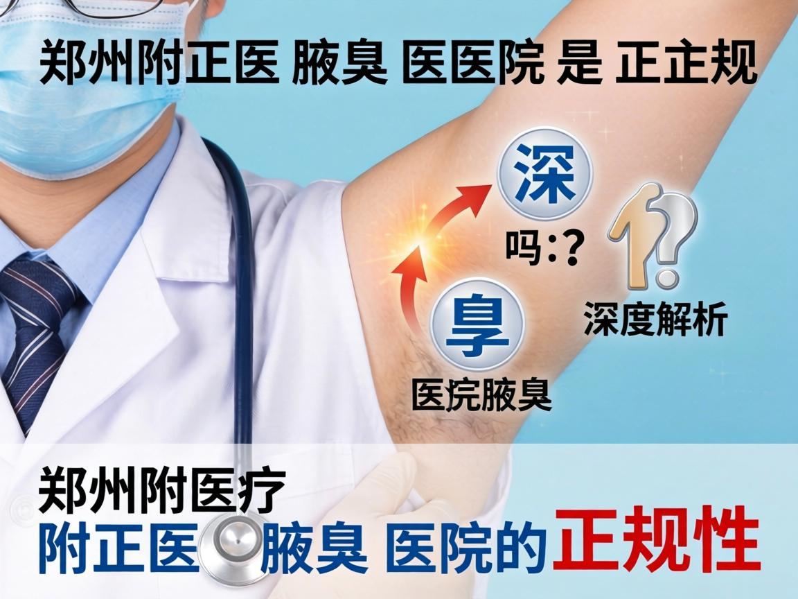 郑州附医腋臭医院是正规医院吗?深度解析郑州附医腋臭医院的正规性 郑州附医腋臭医院是正规医院吗?深度解析郑州附医腋臭医院的正规性