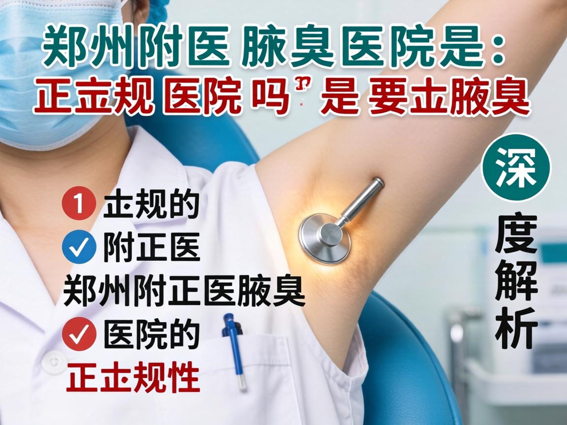 郑州附医腋臭医院是正规医院吗?深度解析郑州附医腋臭医院的正规性 郑州附医腋臭医院是正规医院吗?深度解析郑州附医腋臭医院的正规性