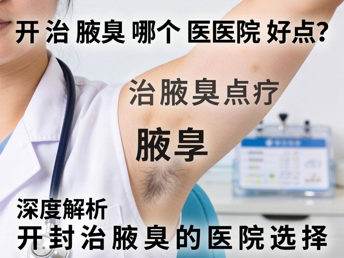 开封治腋臭哪个医院好点？深度解析开封治腋臭的医院选择