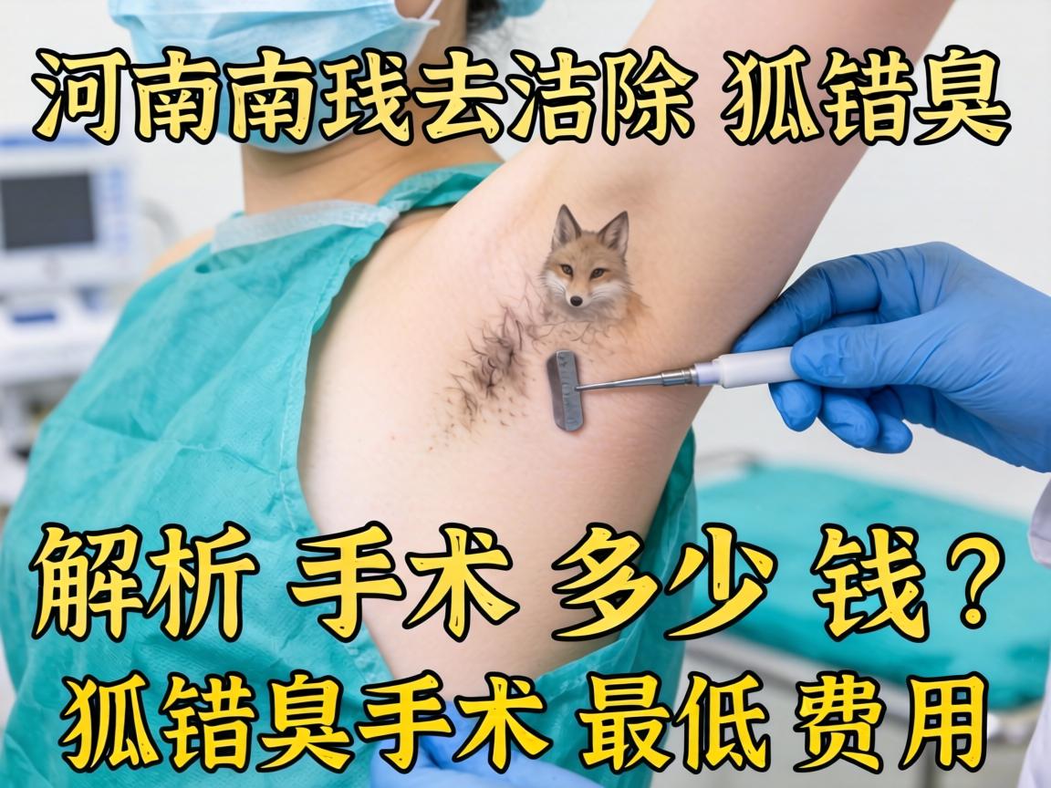 河南去除狐臭手术多少钱？解析狐臭手术最低费用