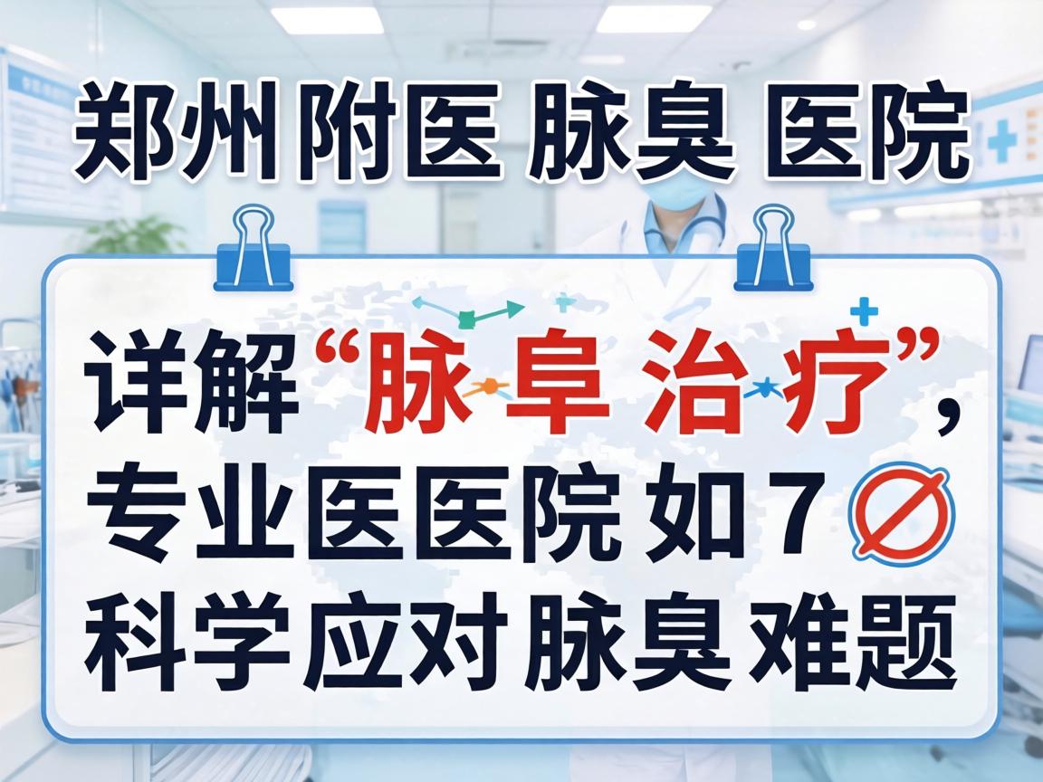 郑州附医腋臭医院详解腋臭治疗，专业医院如何科学应对腋臭难题
