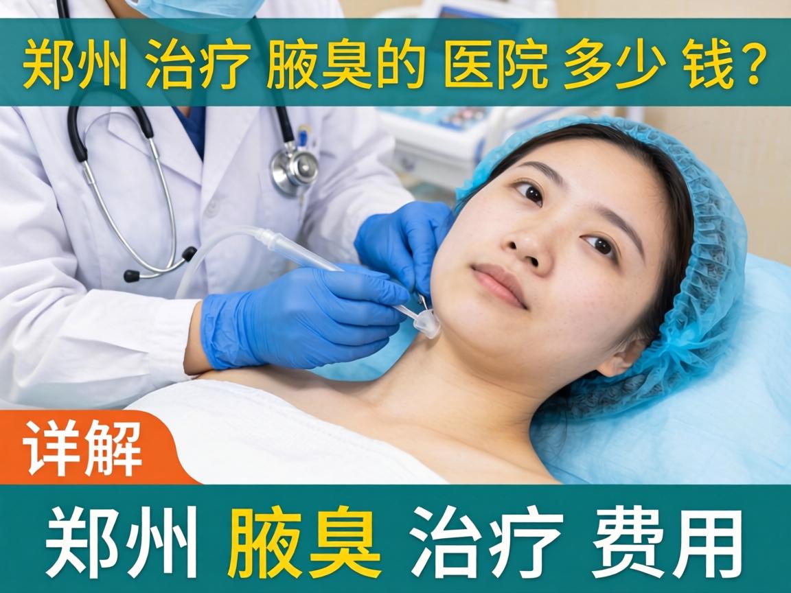 郑州治疗腋臭的医院多少钱？详解郑州腋臭治疗费用