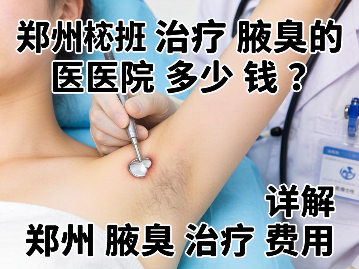 郑州治疗腋臭的医院多少钱？详解郑州腋臭治疗费用