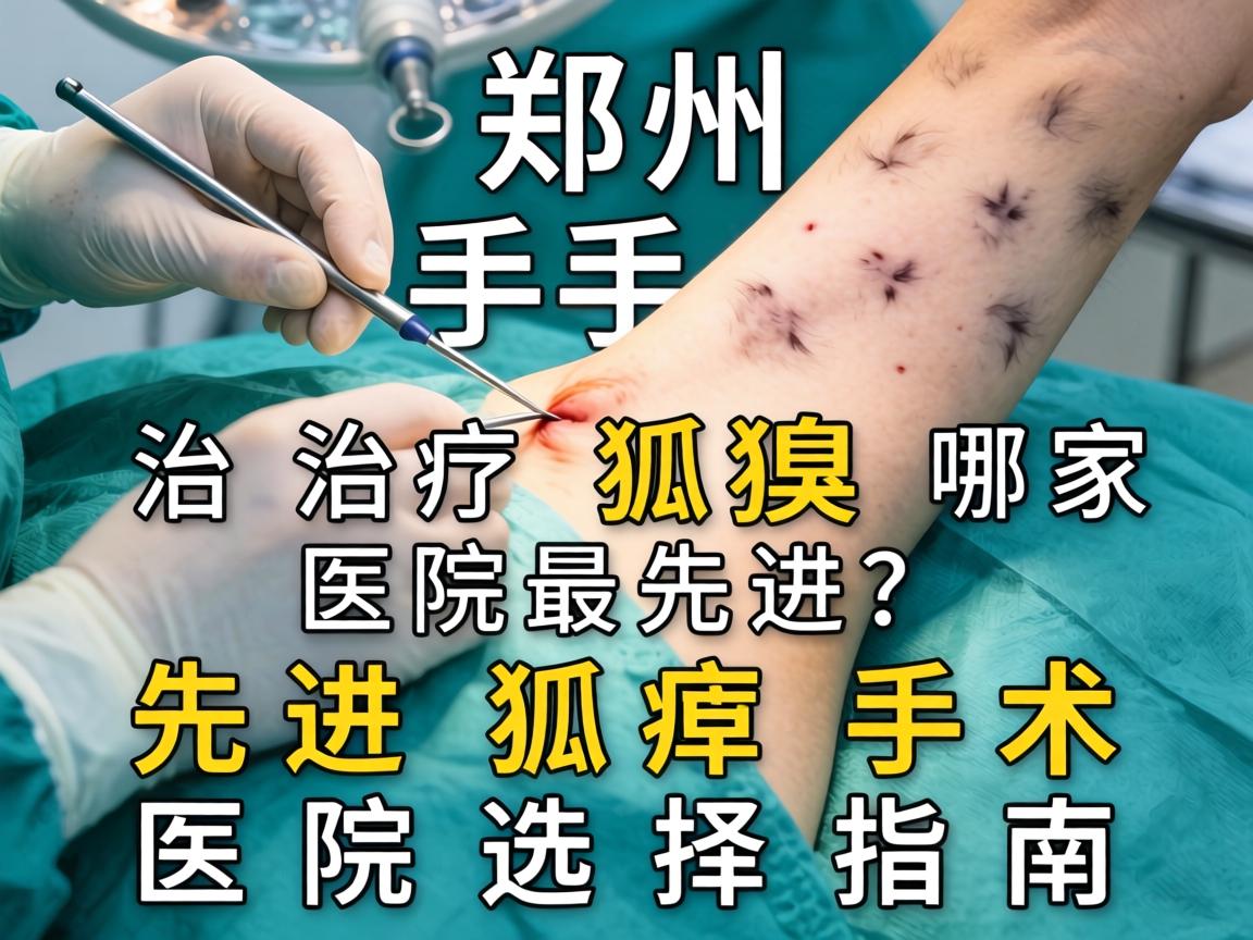 郑州手术治疗狐臭哪家医院最先进？先进狐臭手术医院选择指南