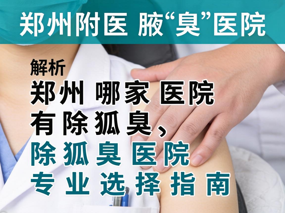 郑州附医腋臭医院解析,郑州哪家医院有除狐臭,除狐臭医院专业选择指南 郑州附医腋臭医院解析,郑州哪家医院有除狐臭,除狐臭医院专业选择指南