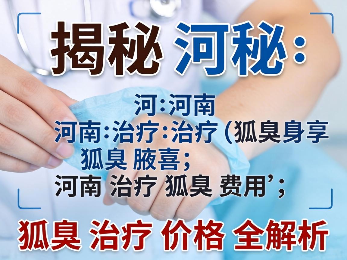 揭秘河南治疗狐臭费用,狐臭治疗价格全解析 揭秘河南治疗狐臭费用,狐臭治疗价格全解析