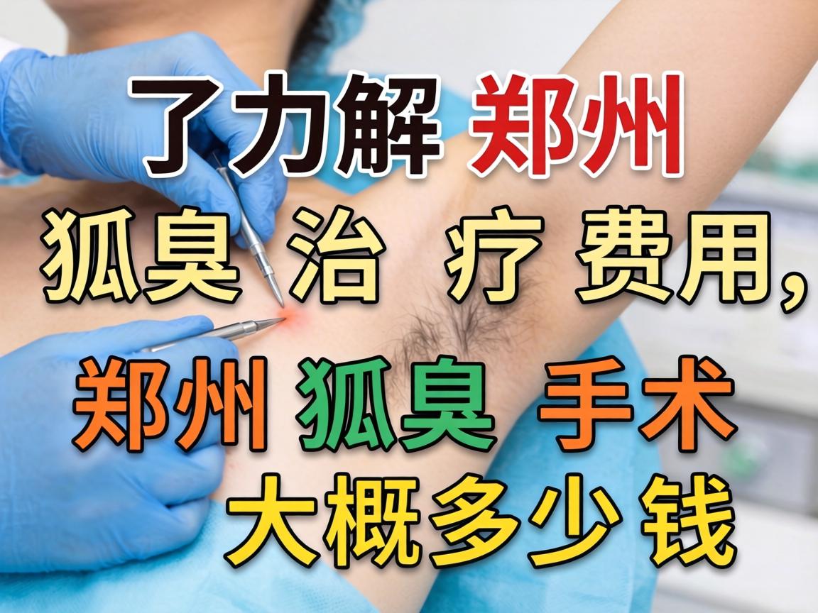 了解郑州狐臭治疗费用，郑州狐臭手术大概多少钱