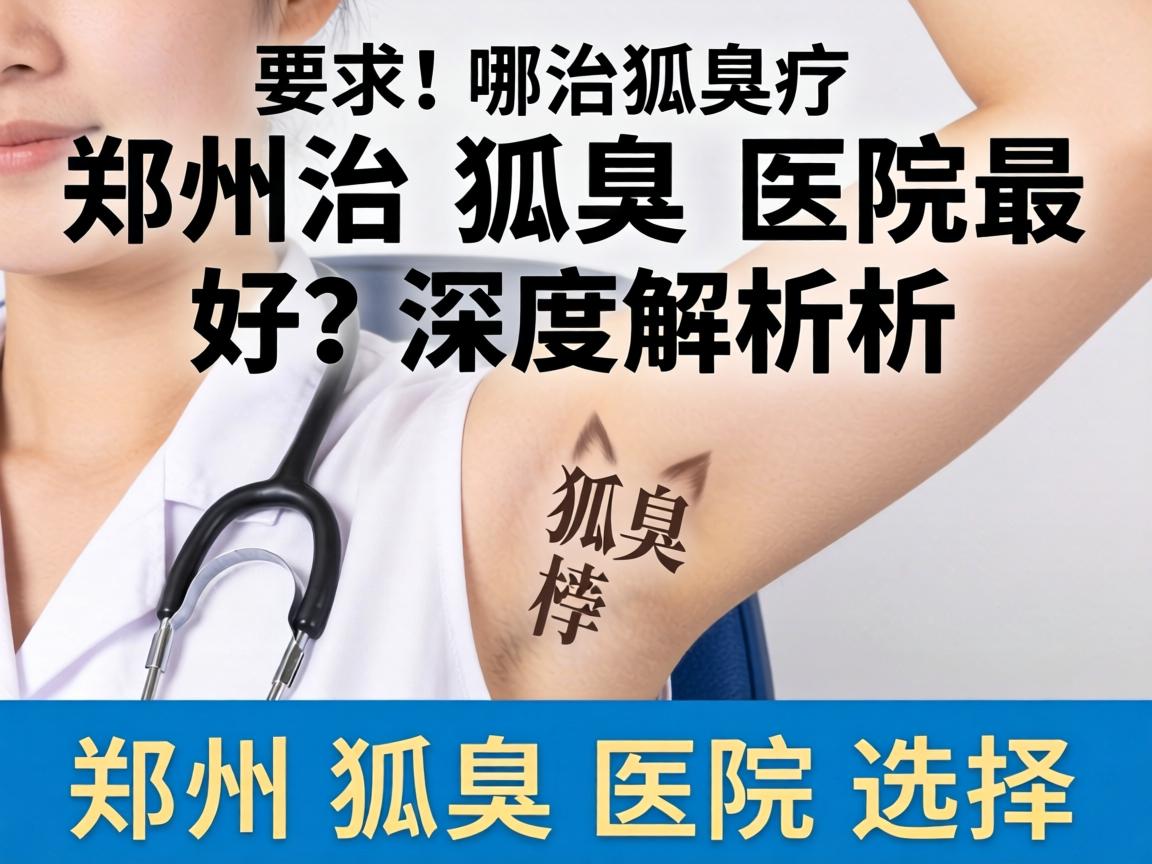 郑州治狐臭哪家医院最好？深度解析郑州狐臭医院选择