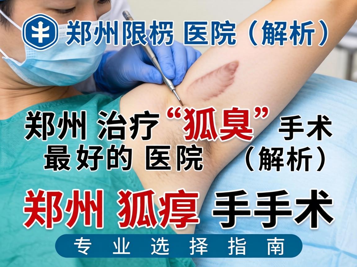 郑州治疗狐臭手术最好的医院解析，郑州狐臭手术专业选择指南