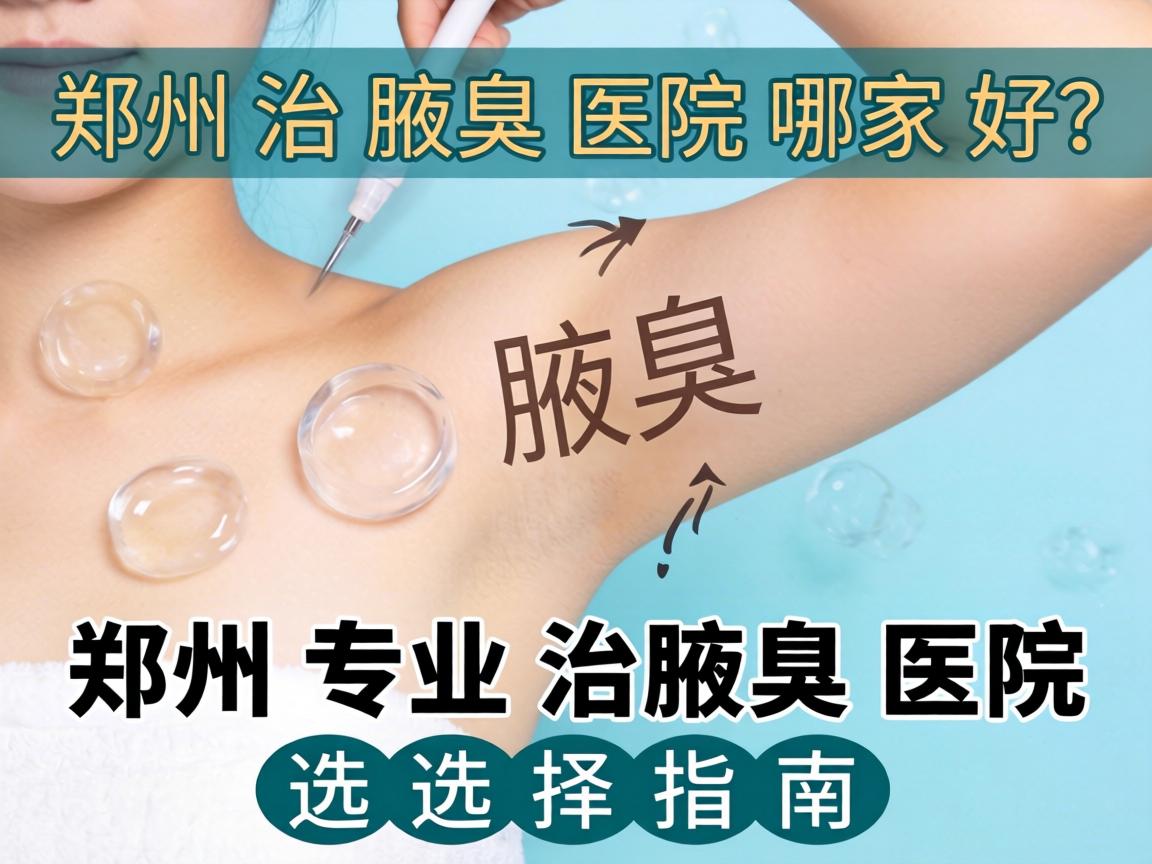 郑州治腋臭医院哪家好？郑州专业治腋臭医院选择指南
