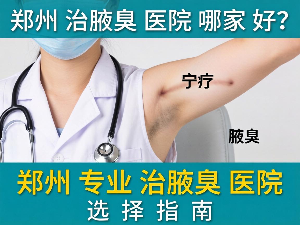 郑州治腋臭医院哪家好？郑州专业治腋臭医院选择指南