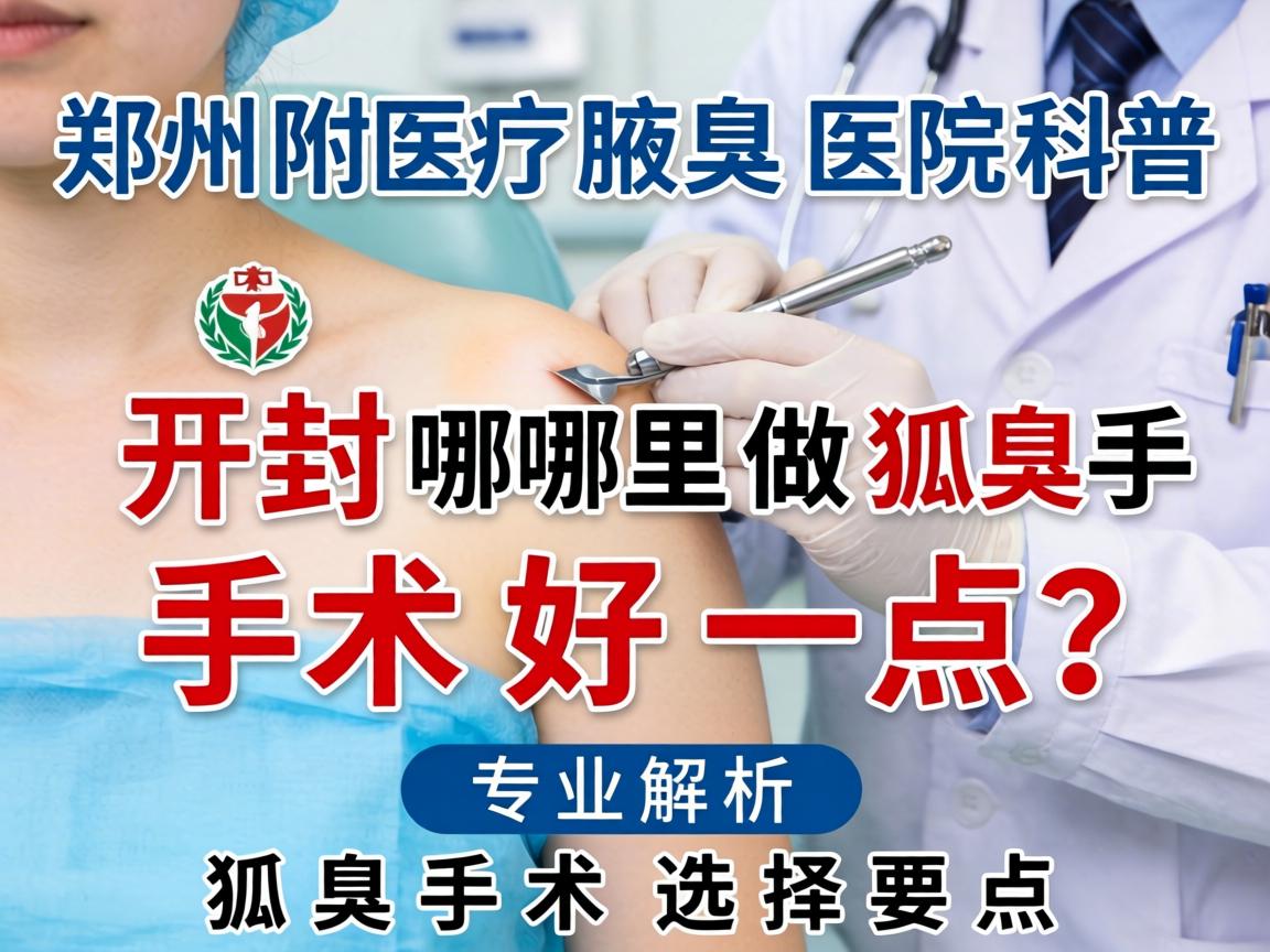 郑州附医腋臭医院科普,开封哪里做狐臭手术好一点?专业解析狐臭手术选择要点 郑州附医腋臭医院科普,开封哪里做狐臭手术好一点?专业解析狐臭手术选择要点