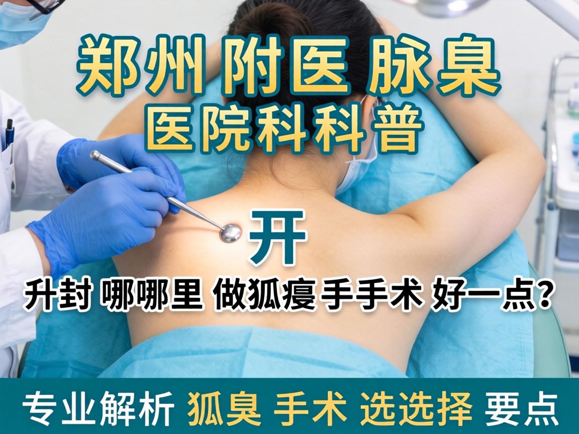 郑州附医腋臭医院科普,开封哪里做狐臭手术好一点?专业解析狐臭手术选择要点 郑州附医腋臭医院科普,开封哪里做狐臭手术好一点?专业解析狐臭手术选择要点