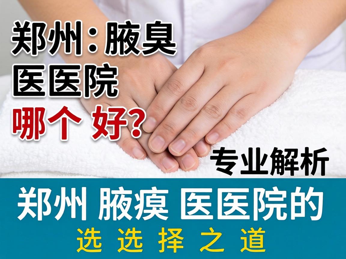 郑州腋臭医院哪个好？专业解析郑州腋臭医院的选择之道