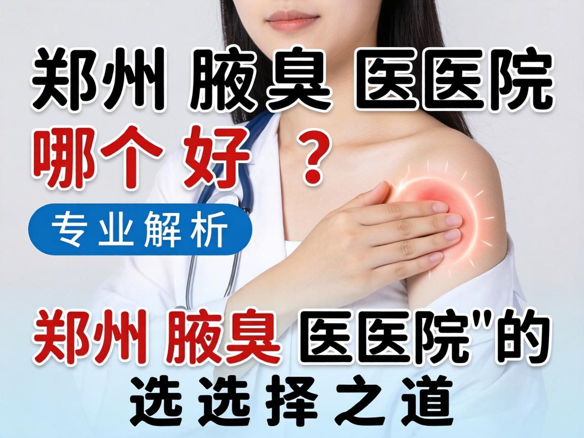 郑州腋臭医院哪个好？专业解析郑州腋臭医院的选择之道