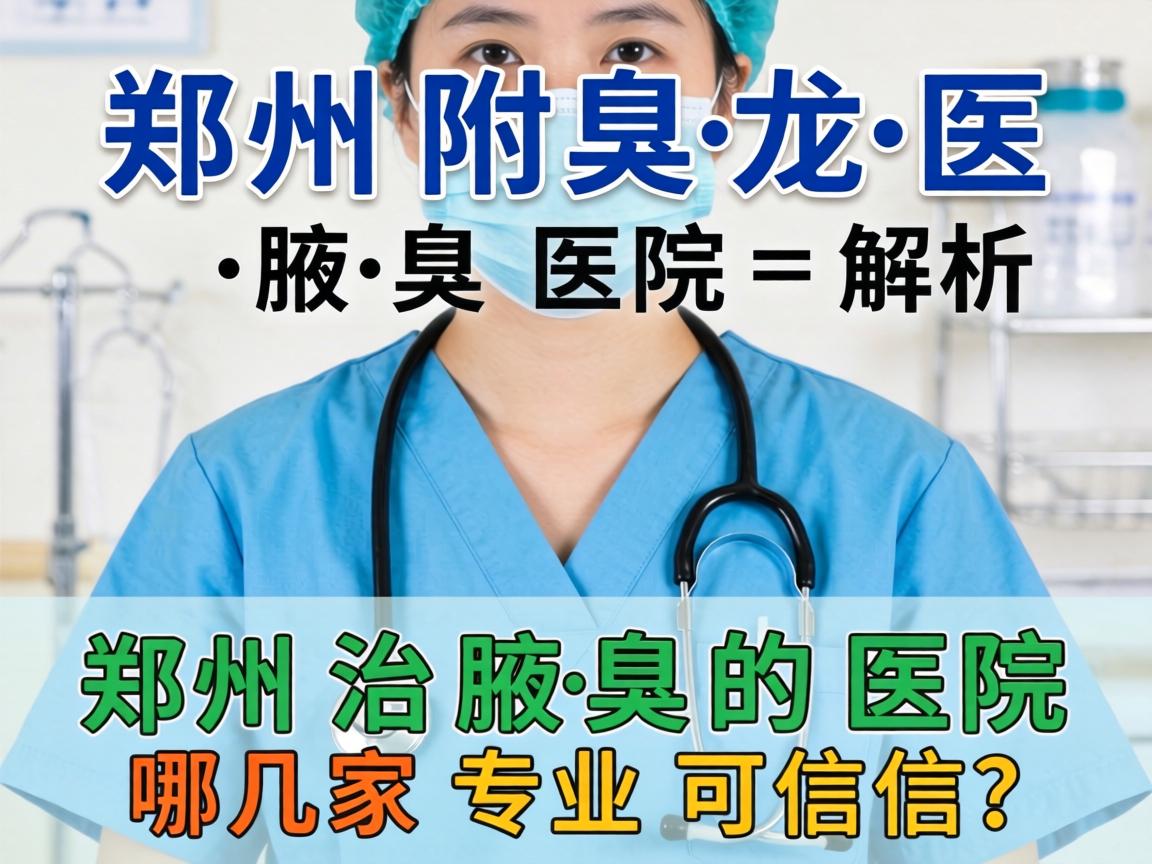 郑州附医腋臭医院解析，郑州治腋臭的医院哪几家专业可信？