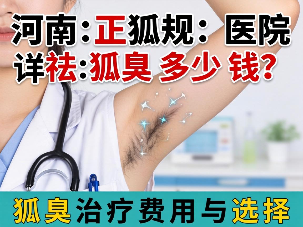 河南正规狐臭医院祛狐臭多少钱?详解狐臭治疗费用与选择 河南正规狐臭医院祛狐臭多少钱?详解狐臭治疗费用与选择