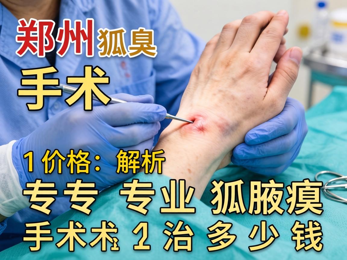 郑州狐臭手术价格解析，郑州专业腋臭手术治多少钱