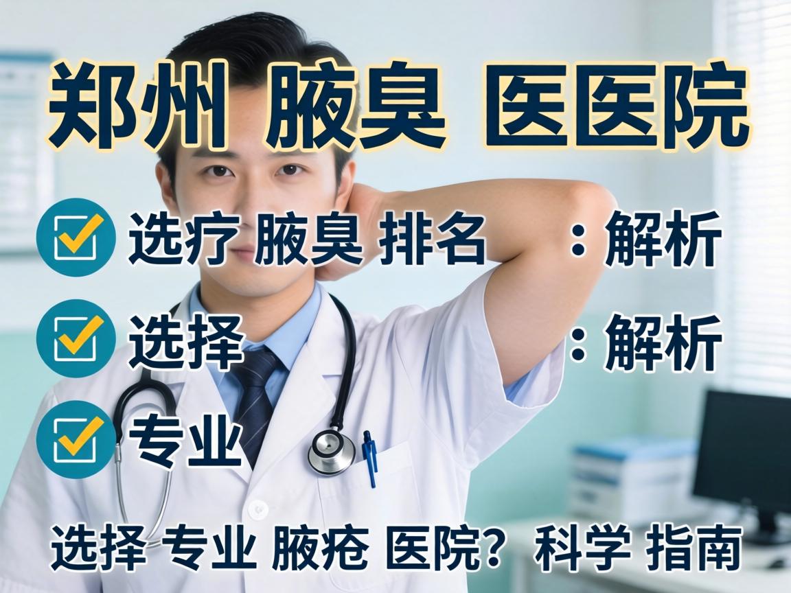 郑州腋臭医院排名解析,选择专业腋臭医院的科学指南 郑州腋臭医院排名解析,选择专业腋臭医院的科学指南