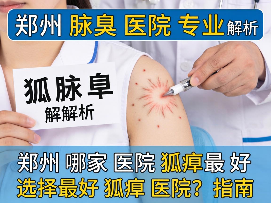 郑州腋臭医院专业解析，郑州哪家医院狐臭最好，选择最好狐臭医院的指南
