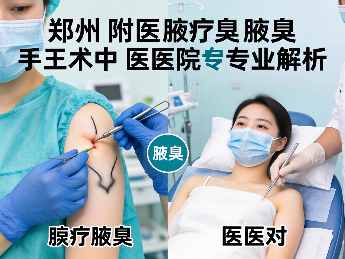 郑州腋臭手术医院对比，郑州附医腋臭医院专业解析