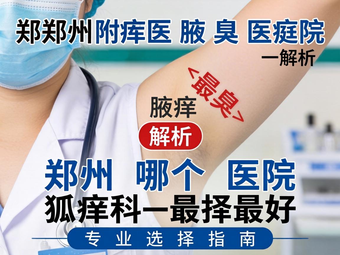 郑州附医腋臭医院解析，郑州哪个医院狐臭科最好，专业选择指南