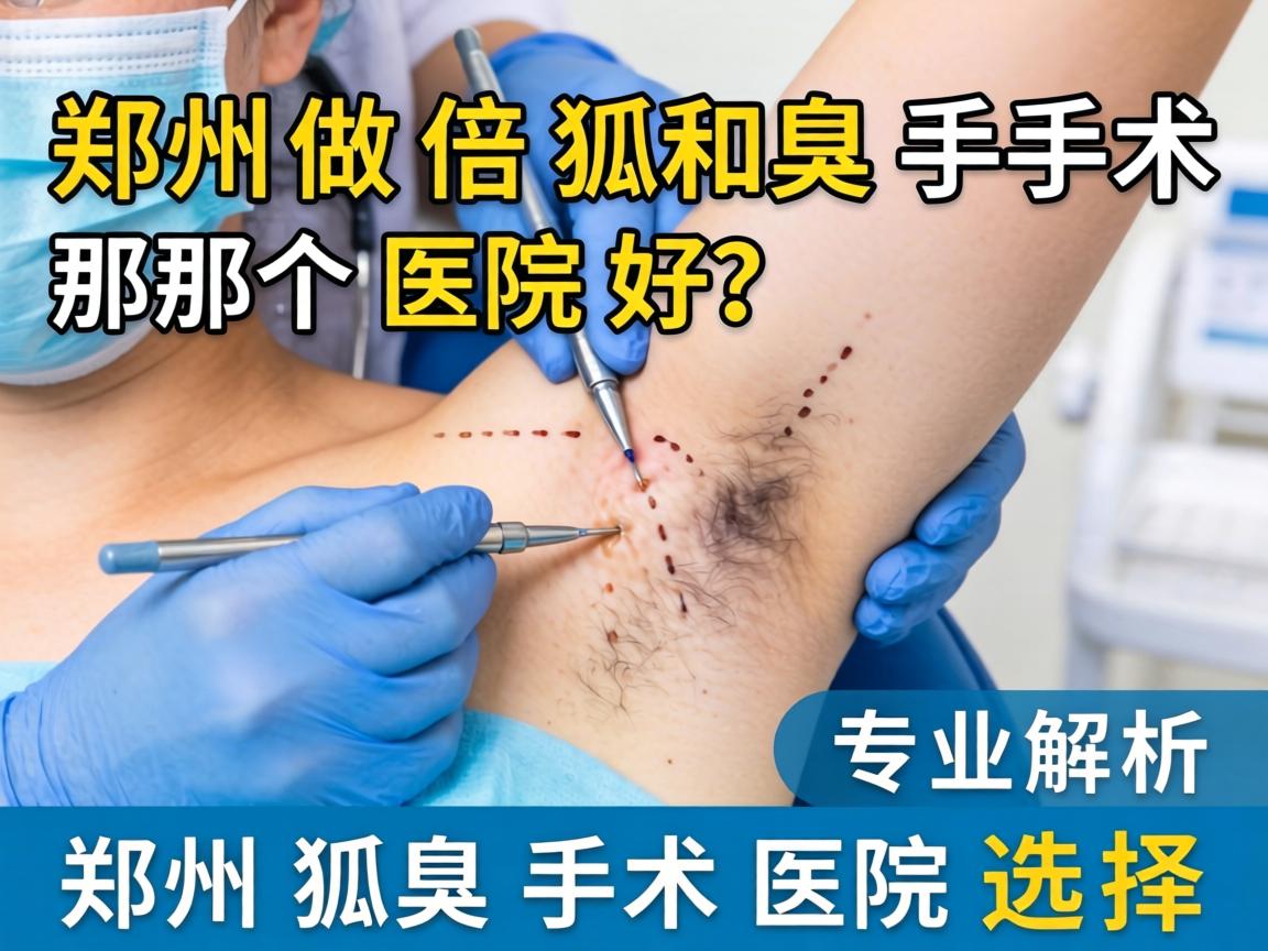 郑州做狐臭手术那个医院好？专业解析郑州狐臭手术医院选择