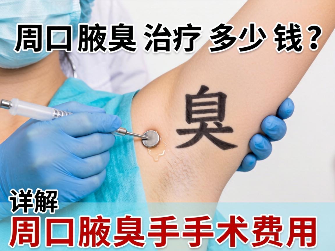 周口腋臭治疗多少钱？详解周口腋臭手术费用