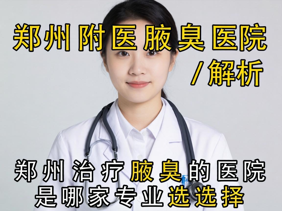 郑州附医腋臭医院解析，郑州治疗腋臭的医院是哪家专业选择