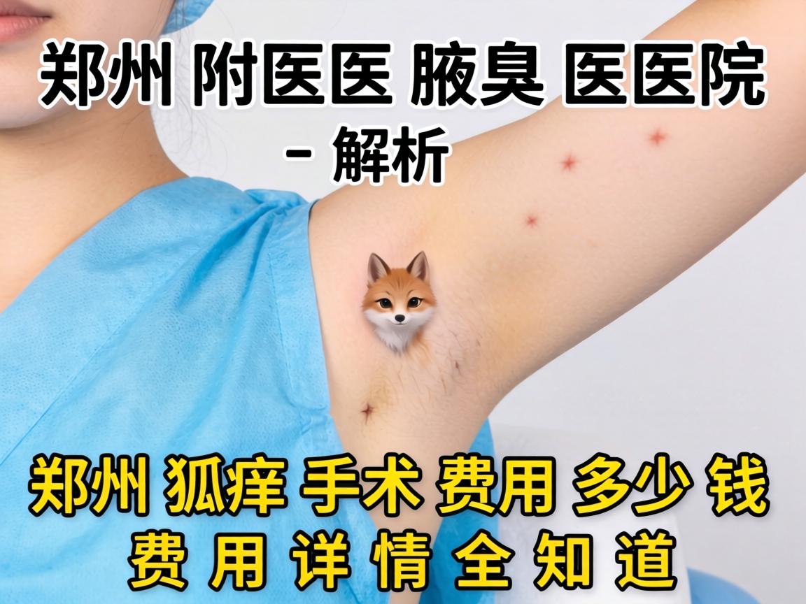 郑州附医腋臭医院解析，郑州狐臭手术费用多少钱，费用详情全知道